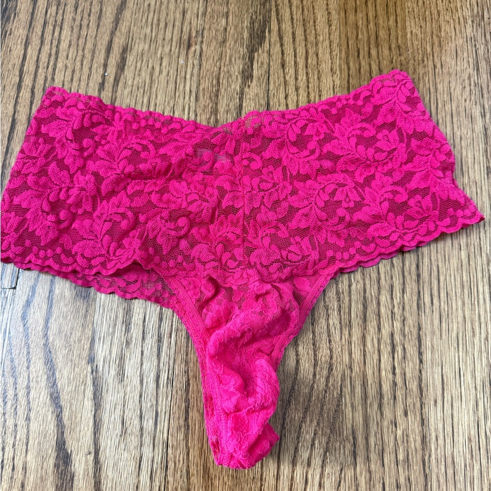 Hanky Panky Hot Pink Lace Panties